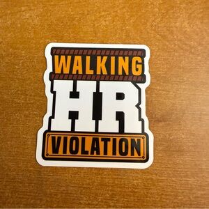 Walking‎ HR Violation Sticker